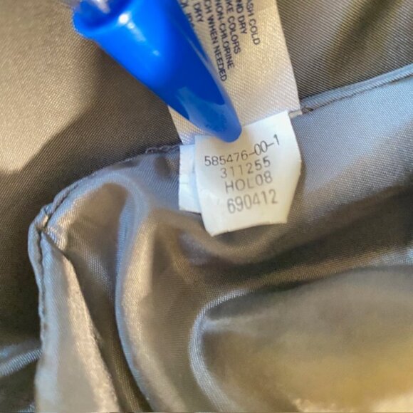 GAP Women’s Wool Blend Gray Shift Dress Size 0 XS Scoop Neck Short Sleeve - Picture 13 of 15